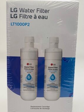 NIB Factory Sealed LG Genuine Refrigerator Water Filter 2-Pack OEM (LT1000P2)